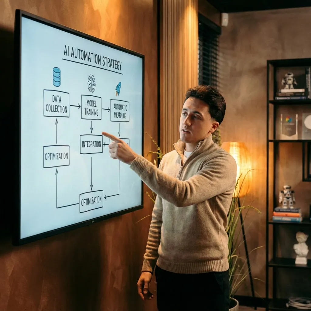 Whiteboard met AI-strategie